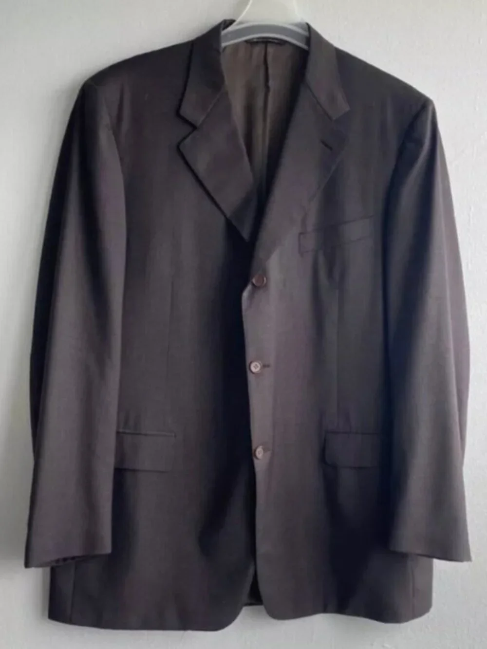 Canali Men’s Brown Dress Jacket 100% Pure Virgin Wool Old Money Size 58L Italy